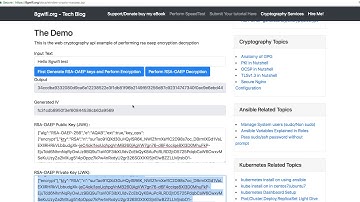 web crypto rsa encryption decryption example