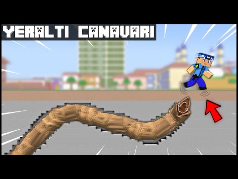 KƏRƏM KOMİSSƏRİ YERALTI CANAVARINDAN QAÇIB! 😱 - Minecraft