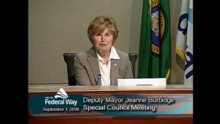 09/01/2016 - Federal Way City Council - Study Session