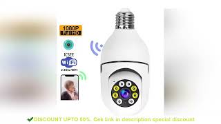 E27 Socket Bulb Camera WiFi Security Wireless 1080P Full HD Smart Surveillance Camera Home Spotlight