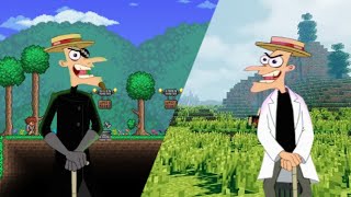 Minecraft vs. Terraria Rap Battle - Dr. Doofenshmirtz & Evil Twin Doof Cover (AI Cover)