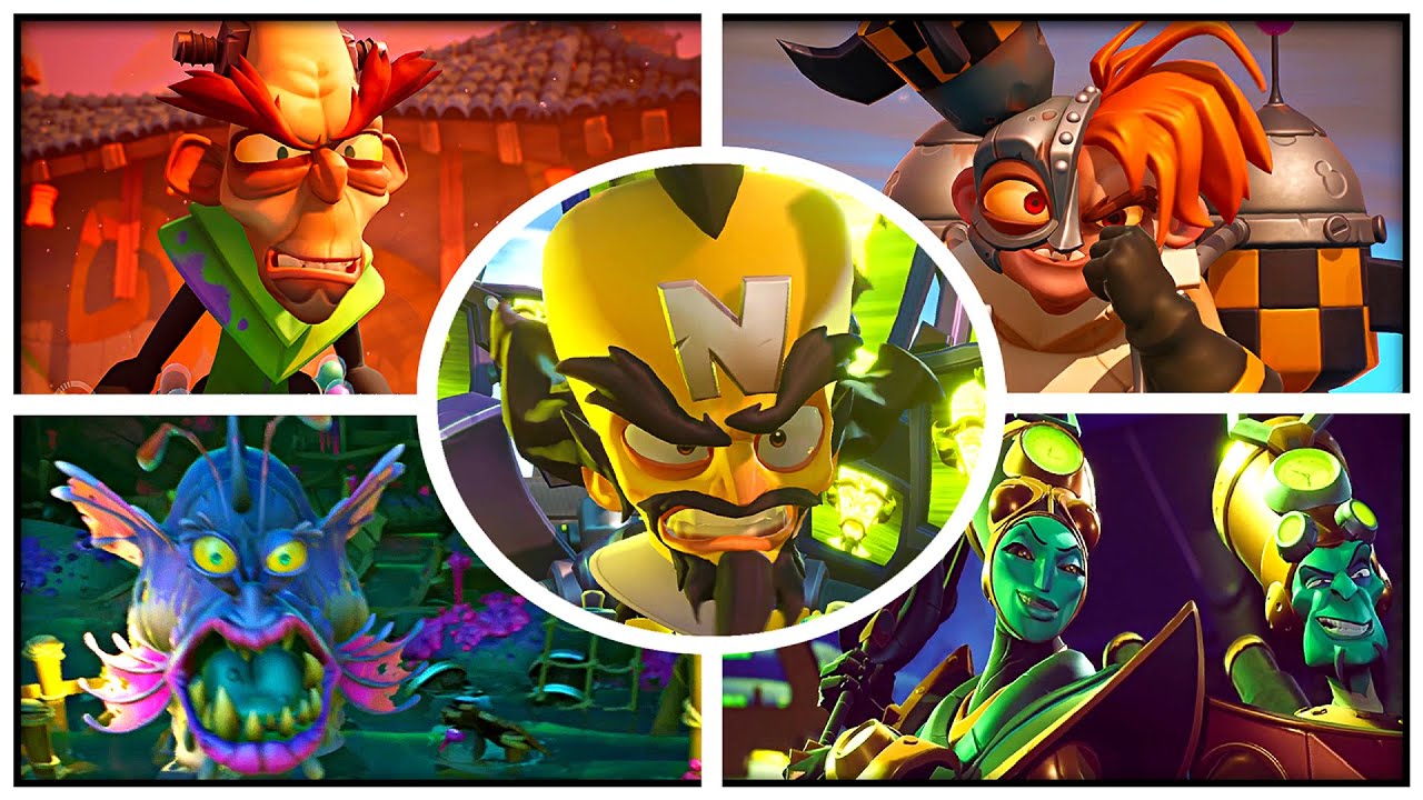 Crash Bandicoot 4 All Bosses Full Boss Fights and Ending (1440p