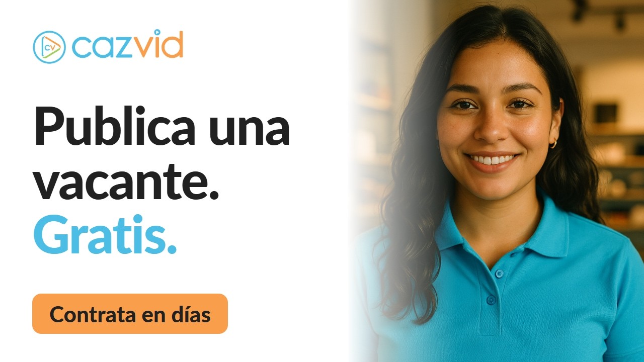 Publica una vacante gratis y contrata en días | CazVid