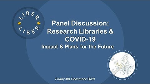 Panel Discussion: Research Libraries & COVID-19 - Impact & Plans for the Future