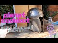 3D Printed Mandalorian Helmet - Graphite Powder and Clear Coat Finish (Timelapse)