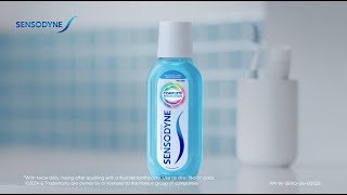 Sensodyne Complete Protection Mouthwash 1 Mouthwash, 4 Benefits English 20 Sec