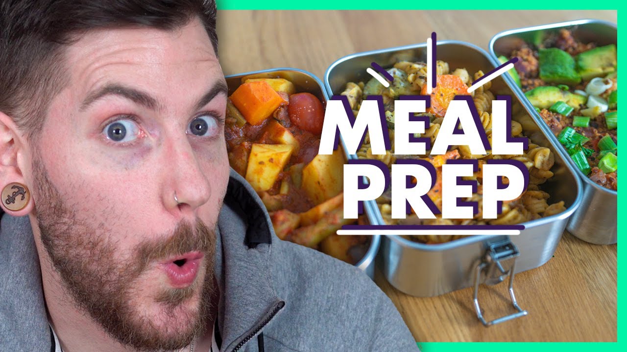 3 schnelle Meal Prep Rezepte - Nur 1 Topf - lecker und vegan