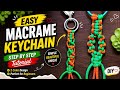 Macrame Keychain Step by Step | Perfect for Beginners