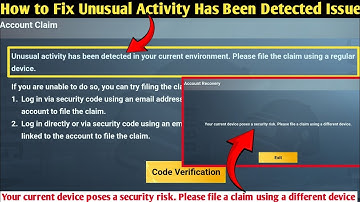 How to Fix Unusual activity has been detected in your current environment. Please use regular device