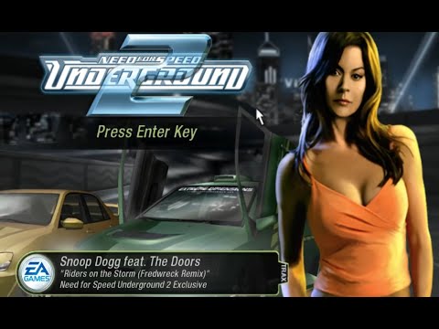 Need For Speed Underground 2  INTRO & MAIN MENU + Theme Song (Riders on  The Storm) (HD 1080p) 