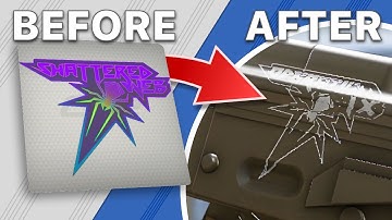 Shattered Web | Sticker Scrape Example