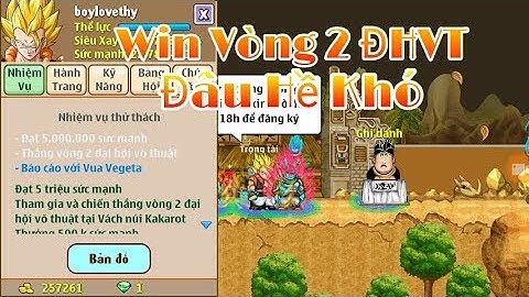 (Ngọc Rồng Online) Win Vòng 2 Đại Hội Võ Thuật Đâu Hề Khó (Black Official)