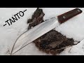 Making Japanese Tanto Knife from leaf spring