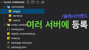 디스코드 봇 - 슬래시커맨드 여러 서버와 글로벌로 등록하기 (discord.js v13)