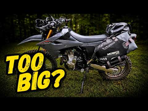 Is the Mosko Moto Reckless 80 Too Big for the DRZ4S? - YouTube