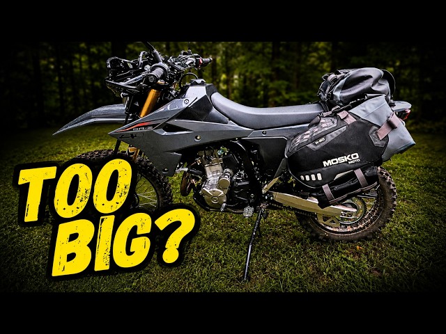 Is the Mosko Moto Reckless 80 Too Big for the DRZ4S? - YouTube