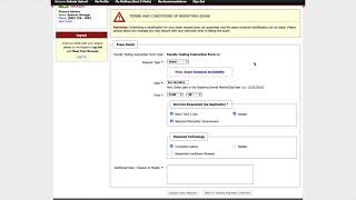 Modifying an Exam Request on SAS Link