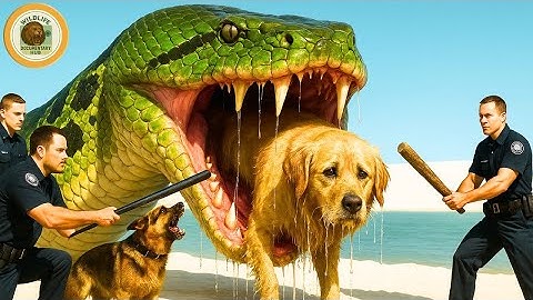 Animal Rescue Brave Rescue Team Fights Giant Python to Save Poor Dog