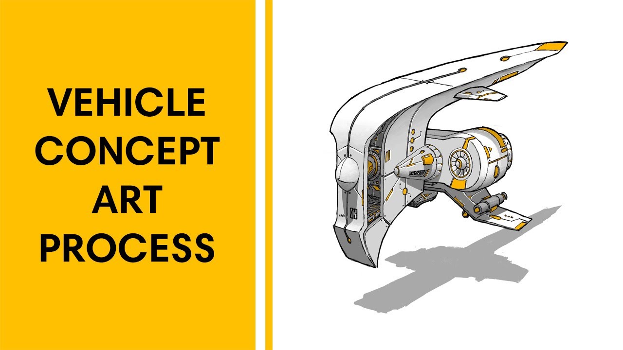 Procreate Art - Sci-fi Vehicle Concept 003 | DSB Artwork