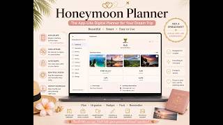 The BEST Honeymoon Planner for Couples ✈️ Complete Travel Planning System