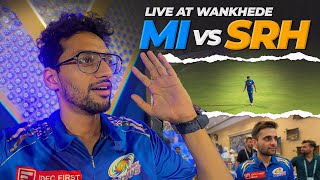 Mumbai Indians v/s Sunrise Hyderabad | Live At Wankhede | Vlog 97