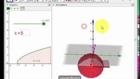 Tutorial Geogebra Volume Benda Putar
