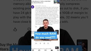How much RAM Do you Really Need for your MacBook?