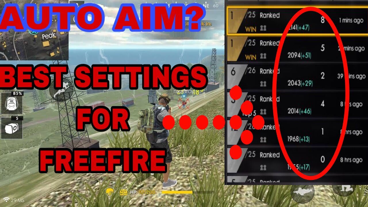 Best Settings Headshot Freefire Youtube