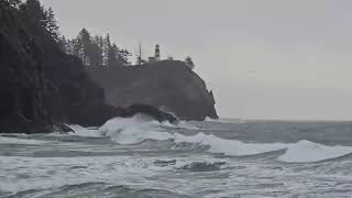 41 seconds of windy surf at Cape Disappointment