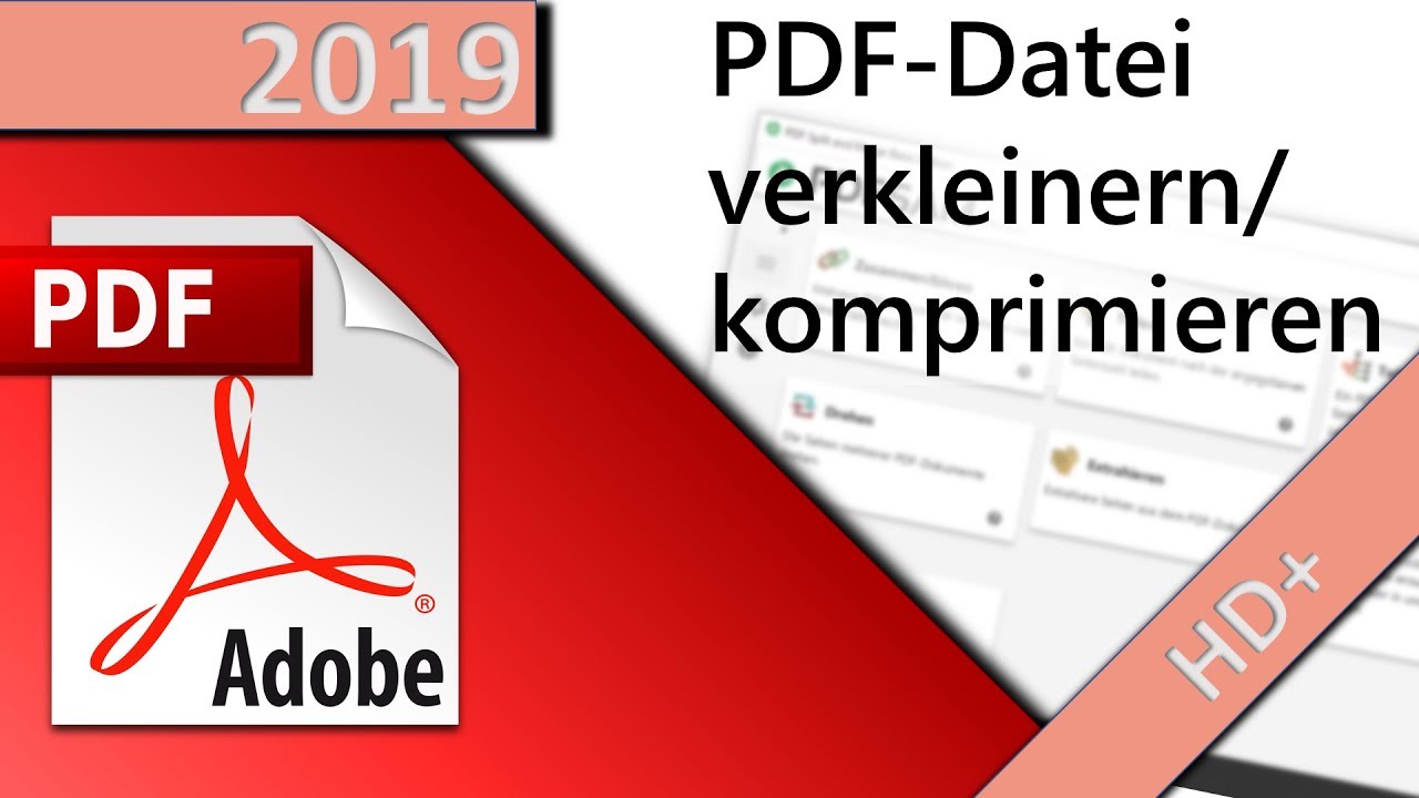 Update PDF Datei verkleinern / komprimieren (online, kostenlos) in 1 MINUTEN (HD 2019)