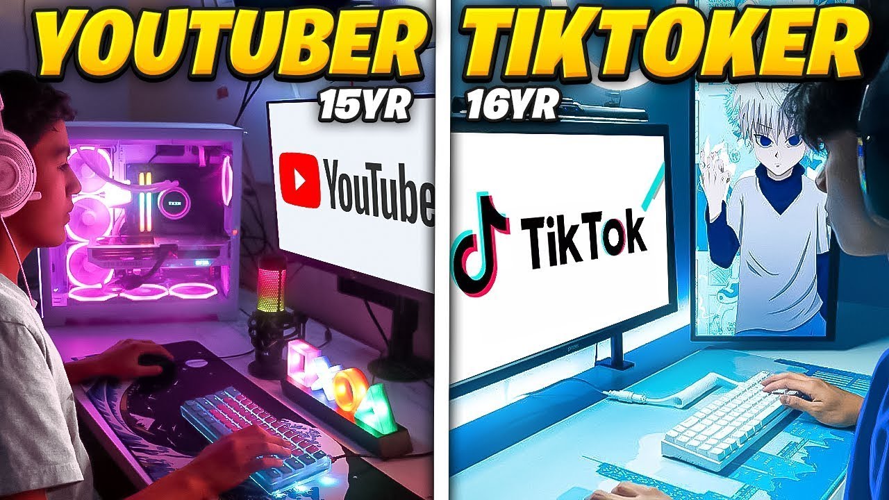 A Day In The Life Of A YouTube vs TikTok Content Creator!