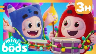 🎷 One Bod Band! 🥁 | 🌈 Minibods 🌈 | Preschool Learning | Moonbug Tiny TV