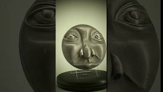 Moon Face Man Tin Wall Art Sculpture Decor Gift