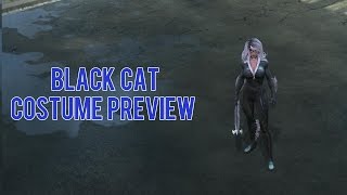 Black Cat Costume Preview - Marvel Heroes Omega (PC)