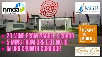 HMDA Approved / ORR Growth Corridor / Ready to Construct / Villa Plots / 20 mins from Nagole X Roads
