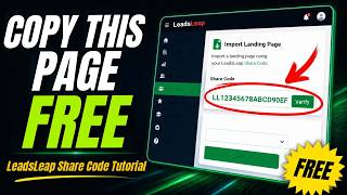 Full LeadsLeap Tutorial: Set Up Your List & Import This EXACT Page (Free Share Code) Guide