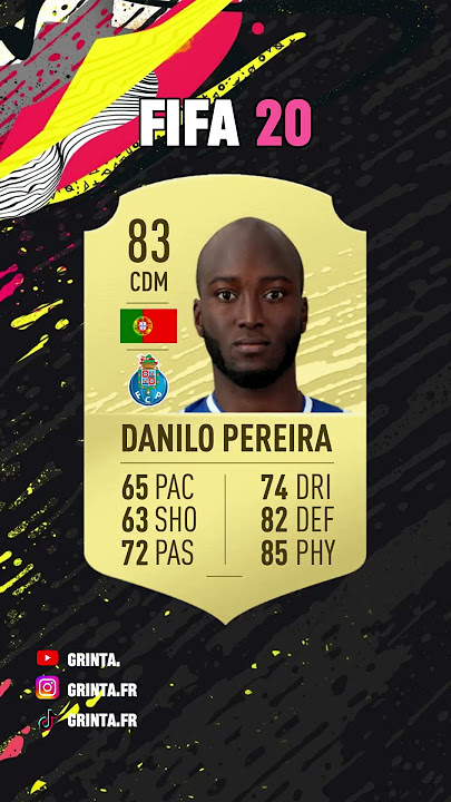 L'évolution FIFA de Danilo Pereira ! #fifa #ratingyourteams #football #fc24
