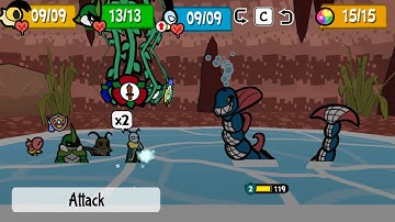 Bug Fables - TUFFBUGS Boss Fight : Tidal Wyrm