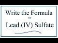 Lead and Sulfate Compounds