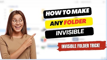 How to Make Folders Disappear from Your Desktop | Secret Folder Trick |Make Any Folder Invisible