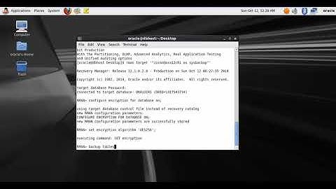Oracle Database 12c - Encrypting backups