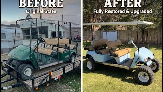 $500. 6 seat golf cart restoration turns out AMAZING