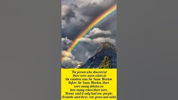 Who discovered 7 colours of rainbow?? 🌈🤔 || See description 👇