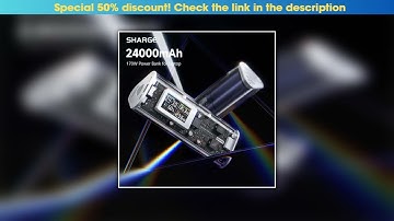 New Arrival SHARGEEK 170 Power Bank 170W PD3.1 Laptop Portable Charger 24000mAh with Smart Display•