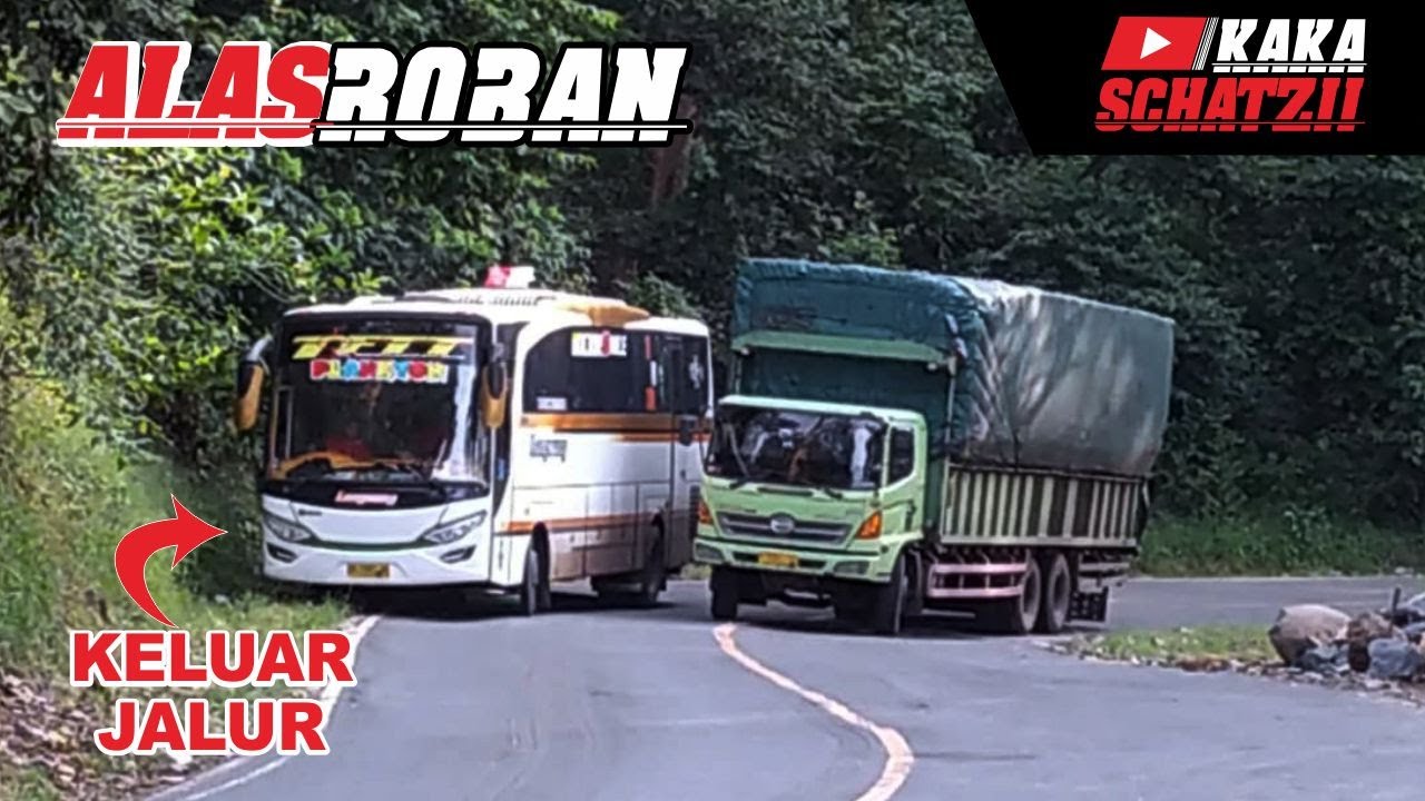 Bus langsung Nyalip Di tikungan Tajam Alas Roban