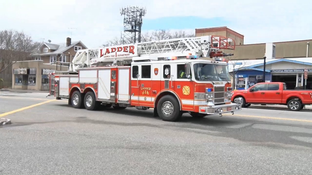 Leonia,NJ Fire Department Ladder 1 YouTube