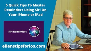 5 Quick Tips To Master Reminders Using Siri On the iPhone