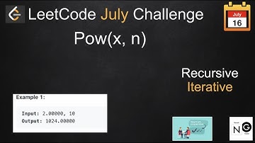 x power n | po(x, n) | pow(x, n) leetcode | leetcode 50 | iterative & recursive