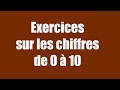 Cours darabe oral exercices chiffres de 0  10