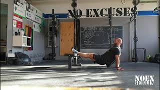 Feet Elevated Reverse Plank